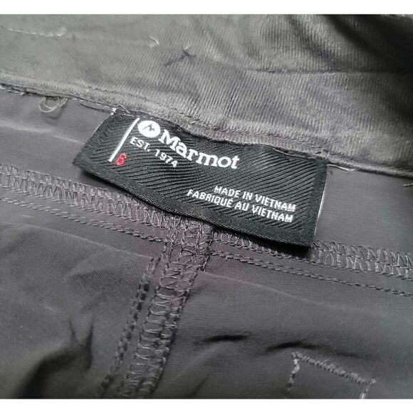 Marmot Grey Hiking Outdoor Pants Convertible Zip Off Roll Up Size 6 - Picture 3 of 9